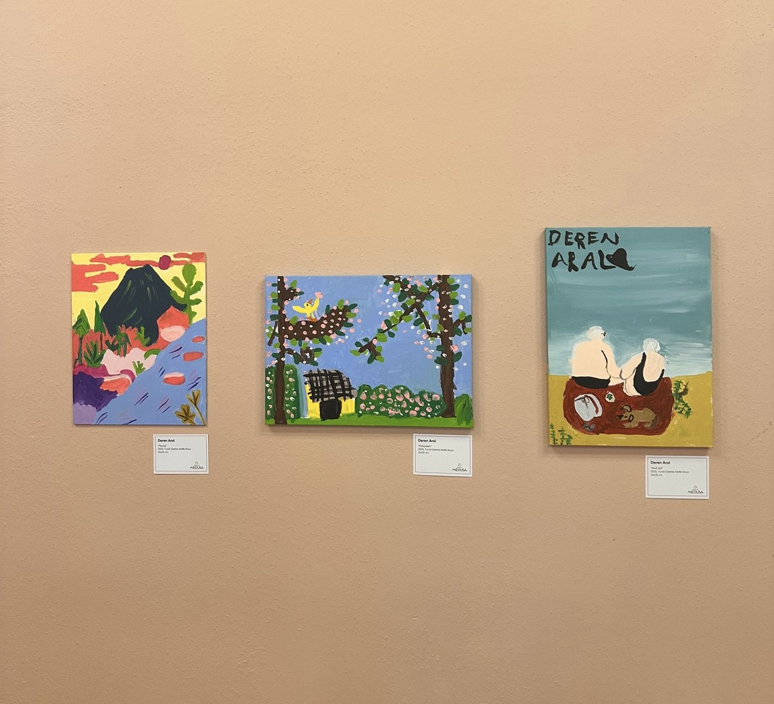 Minik Ressam Deren Aral’ın İlk Kişisel Sergisi Açıldı.