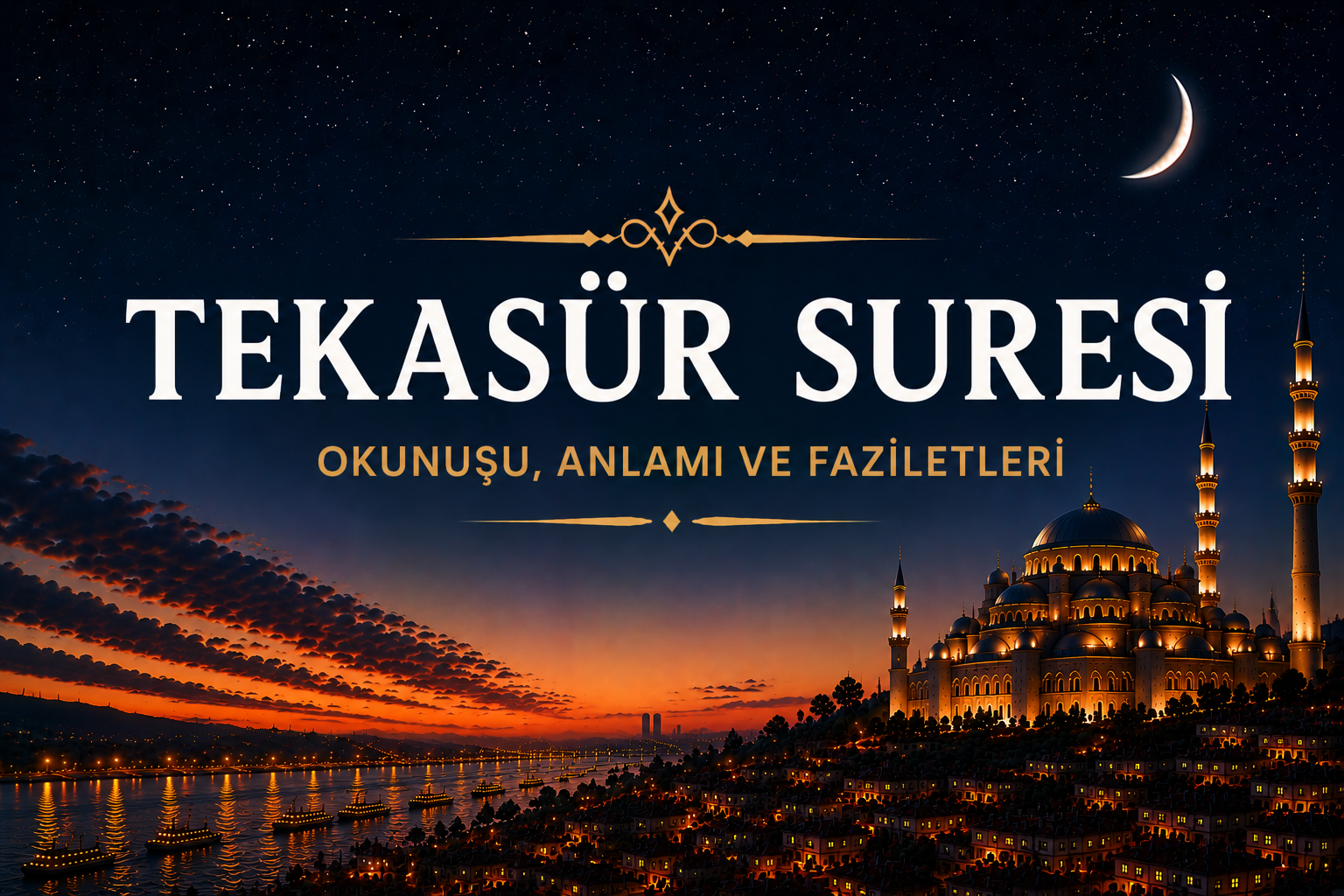 Tekasür Suresi ve Faziletleri: Dünya Hırsına Karşı Büyük Uyarı